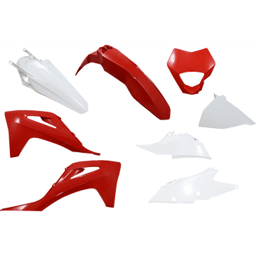 UFO Replacement Body Kit With Headlight Mask OEM Red/White GGKIT703999