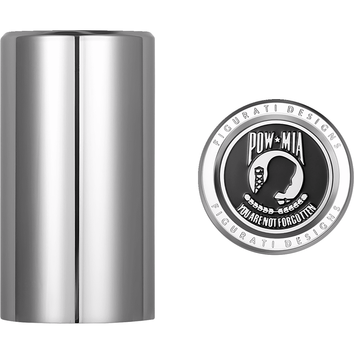 FIGURATI DESIGNS Docking Hardware Covers POW MIA Long Stainless Steel FD50DC2545SS