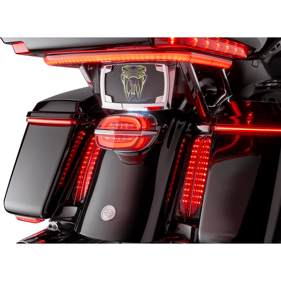 CIRO Taillight Smoke Lens with License Plate Light