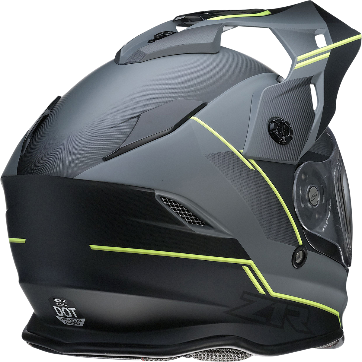 Z1R Range Helmet Bladestorm Gray/Black/Hi-Viz Yellow XL