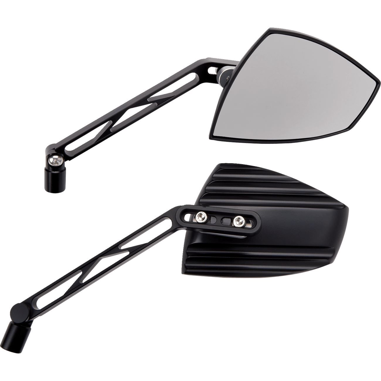 HIGHSIDER Mirrors Wave Side View Triangle Black/Silver 3014901