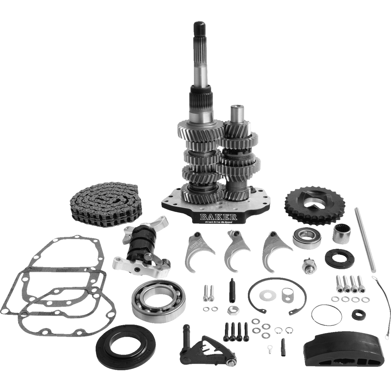 BAKER DRIVETRAIN Direct Drive Gear Set 6-Speed Black DD6411L03