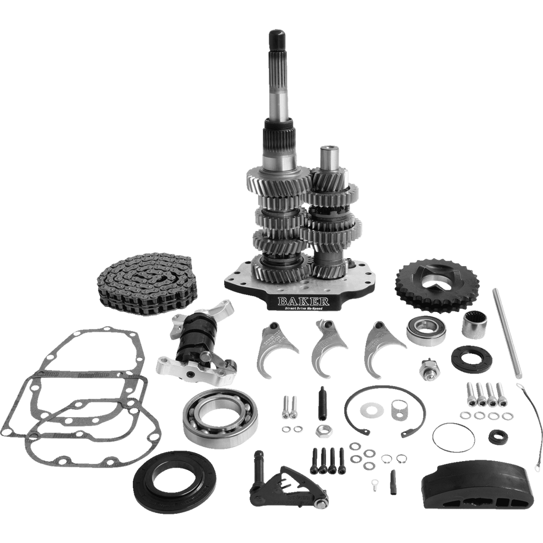 BAKER DRIVETRAIN Direct Drive Gear Set 6-Speed Black DD6411L03