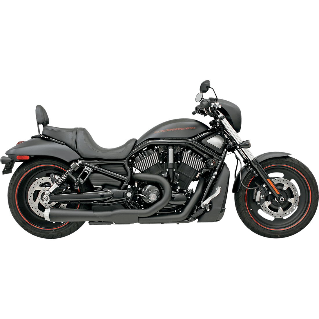 BASSANI XHAUST Road Rage 2:1 Exhaust Black 1V22JB