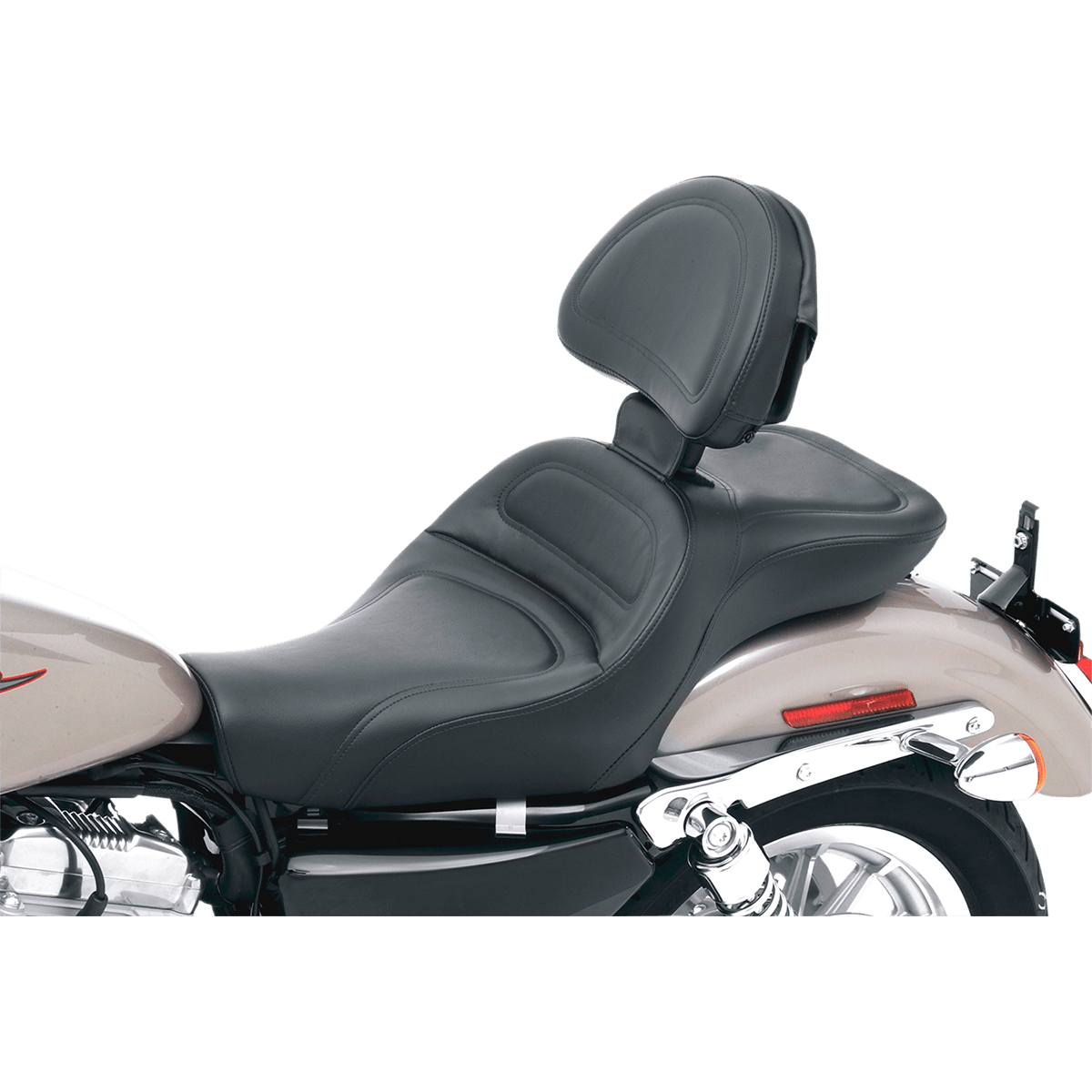 SADDLEMEN Seat Explorer™ With Backrest Stitched Black XL '04-'20 80703030