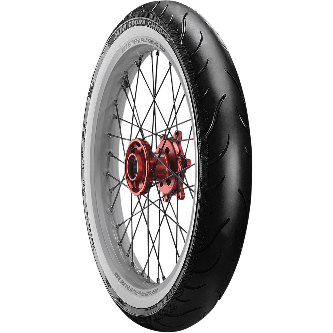 AVON Tire Cobra Chrome AV91 Front MH90-21 Wide Whitewall 56V 638168