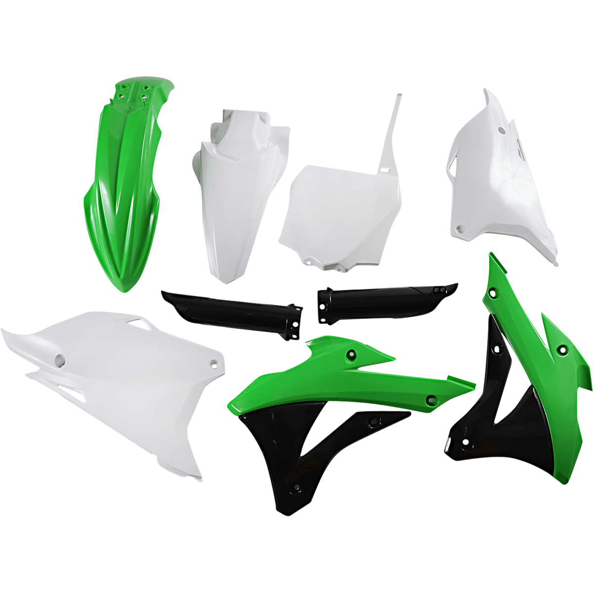 ACERBIS Full Replacement Body Kit OEM Green/Black/White 2374114584