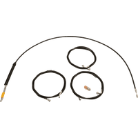 LA CHOPPERS Handlebar Cable/Brake Line Kit Stock Ape Hanger Handlebars Black Vinyl LA8059KT08B