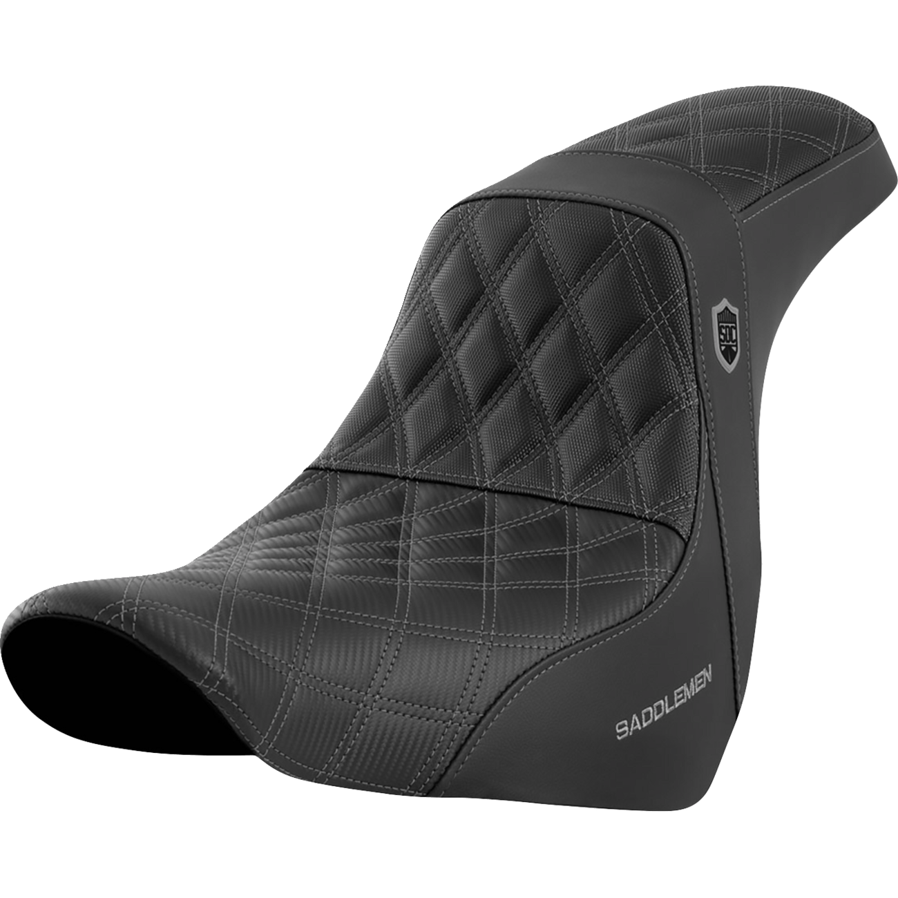 SADDLEMEN Pro Series SDC Performance Seat without Backrest Gray Stitch FL/FX '18-'20 SC81829GRE