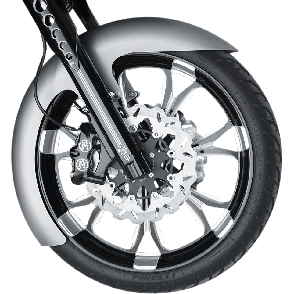 RUSS WERNIMONT DESIGNS Custom Dresser Front Fender for 19" Wheel Steel LS-3 Style 6" W x 41.25" L RWD50177