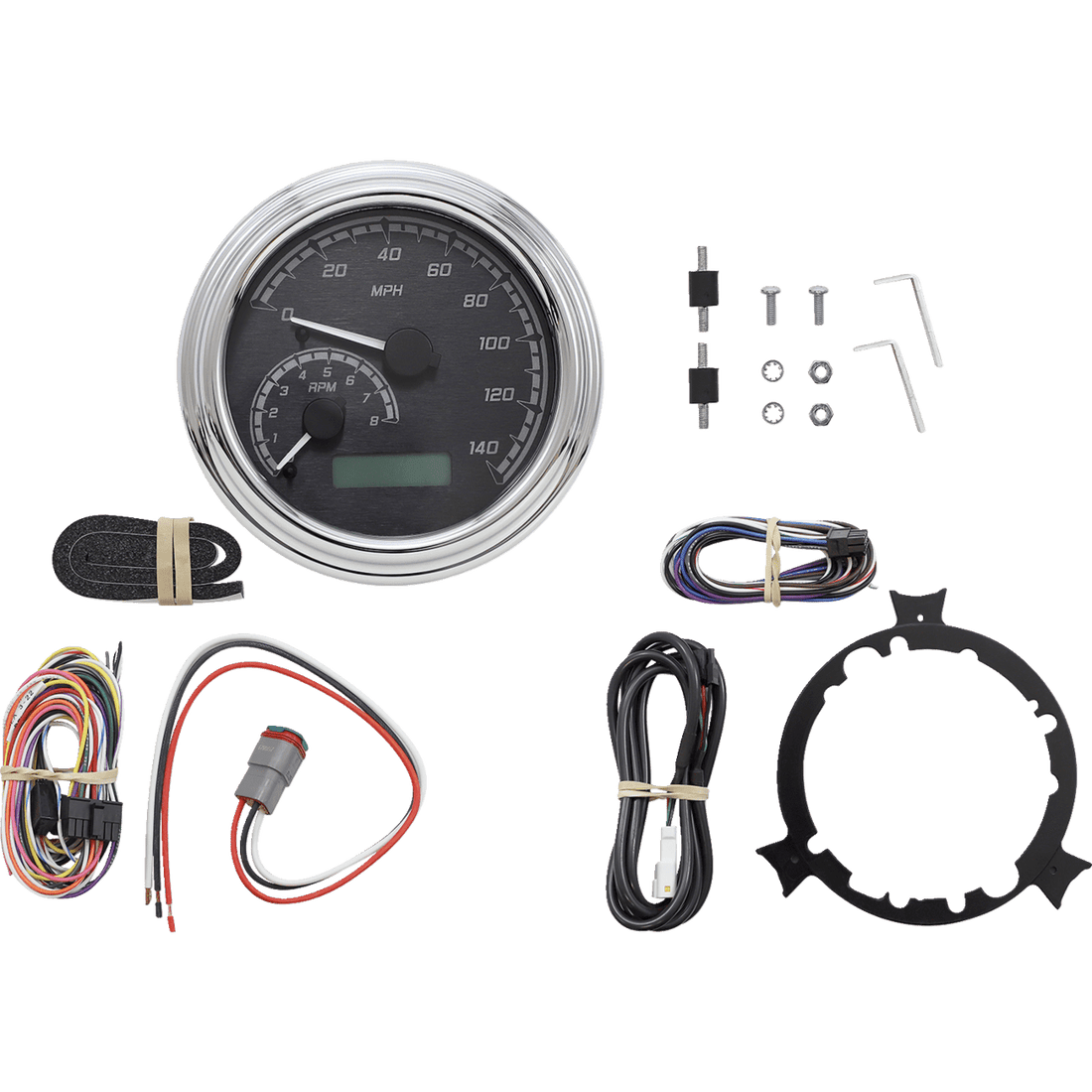 DAKOTA DIGITAL MXV Series Analog Gauge System Black/Gray/Chrome