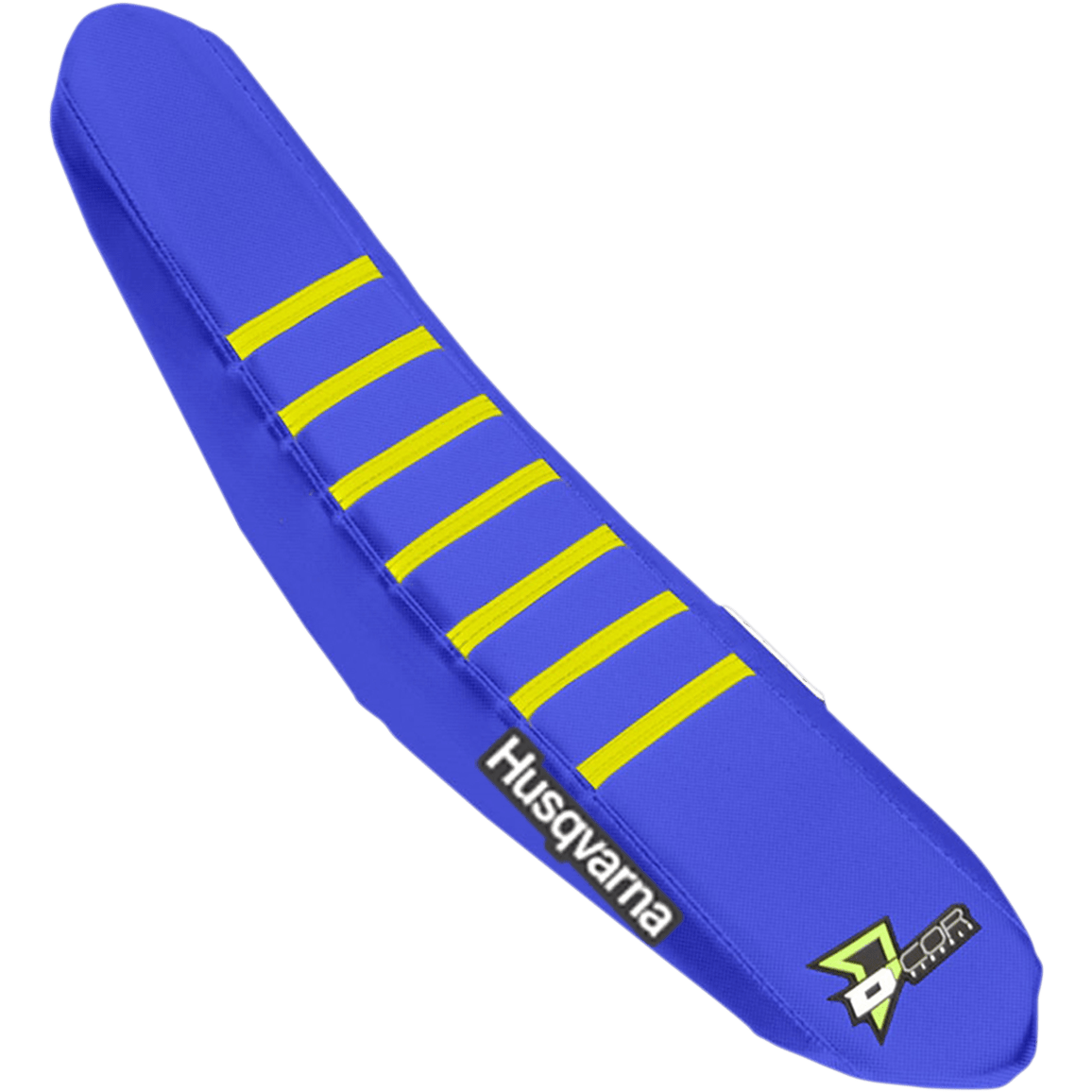 D'COR VISUALS Seat Cover Royal Blue/Yellow TC/FC '15