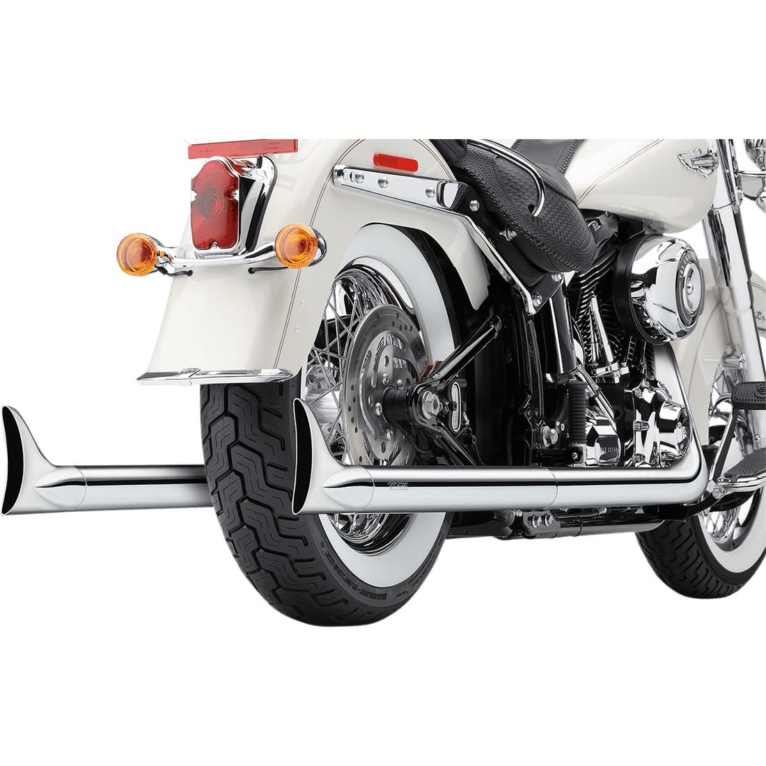 COBRA True Dual Exhaust Fishtail '12-'17 Softail 6989