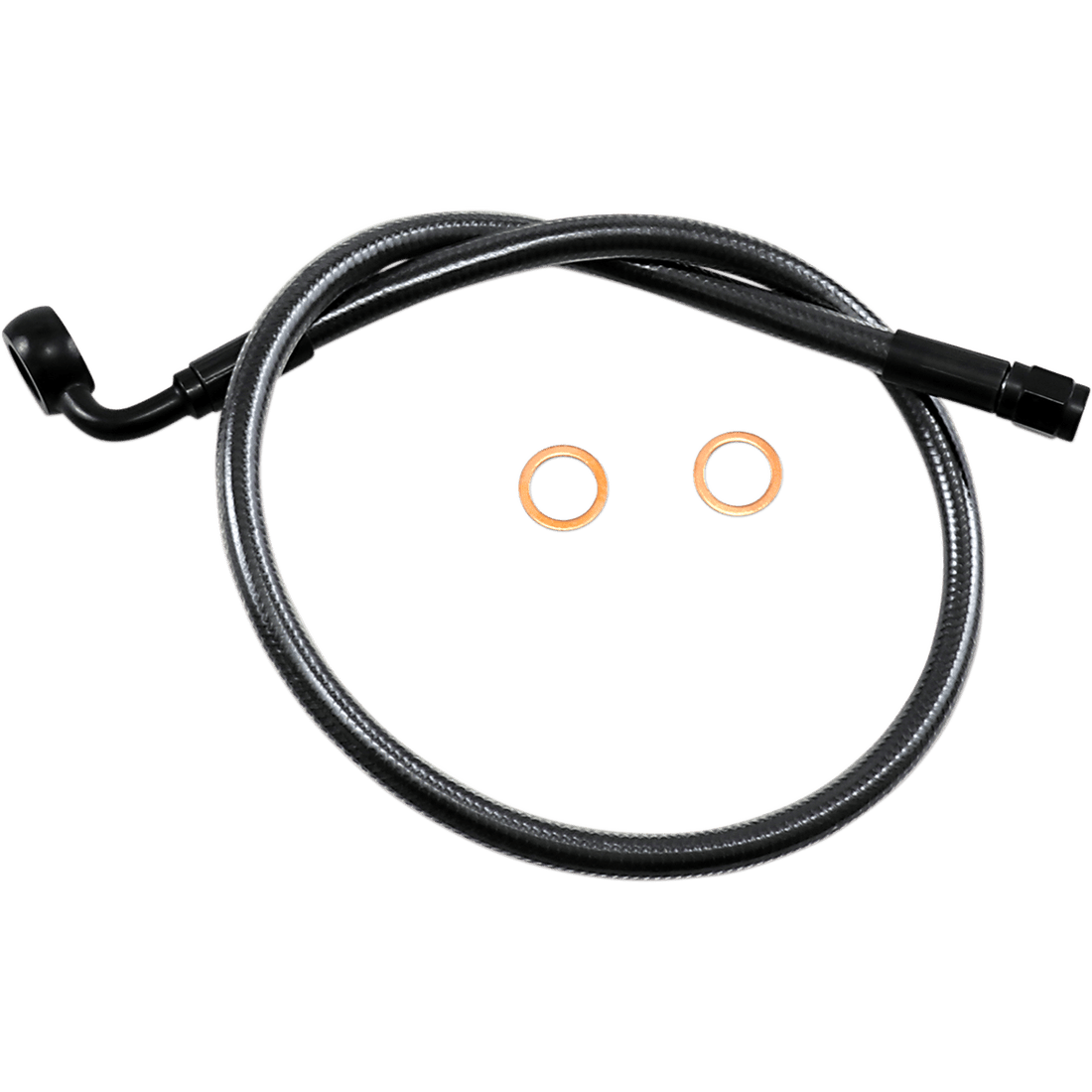 MAGNUM SHIELDING Brake Line 12mm-90° 24" Black Pearl AS478024