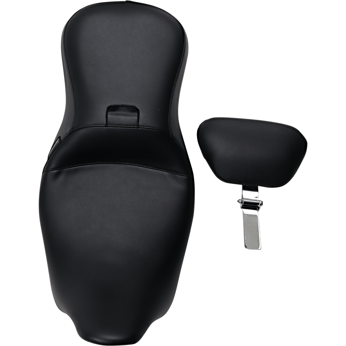 LE PERA Outcast Seat 2-Up With Backrest Smooth Black FL '08-'23 LK997BR