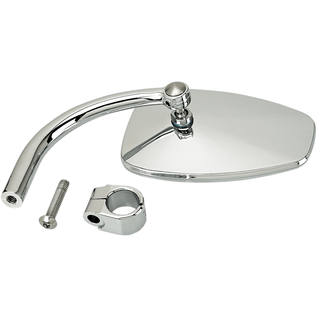 BILTWELL Clamp-On Utility Mirror Tear Drop Chrome 6504578531