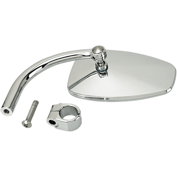 BILTWELL Clamp-On Utility Mirror Tear Drop Chrome 6504578531