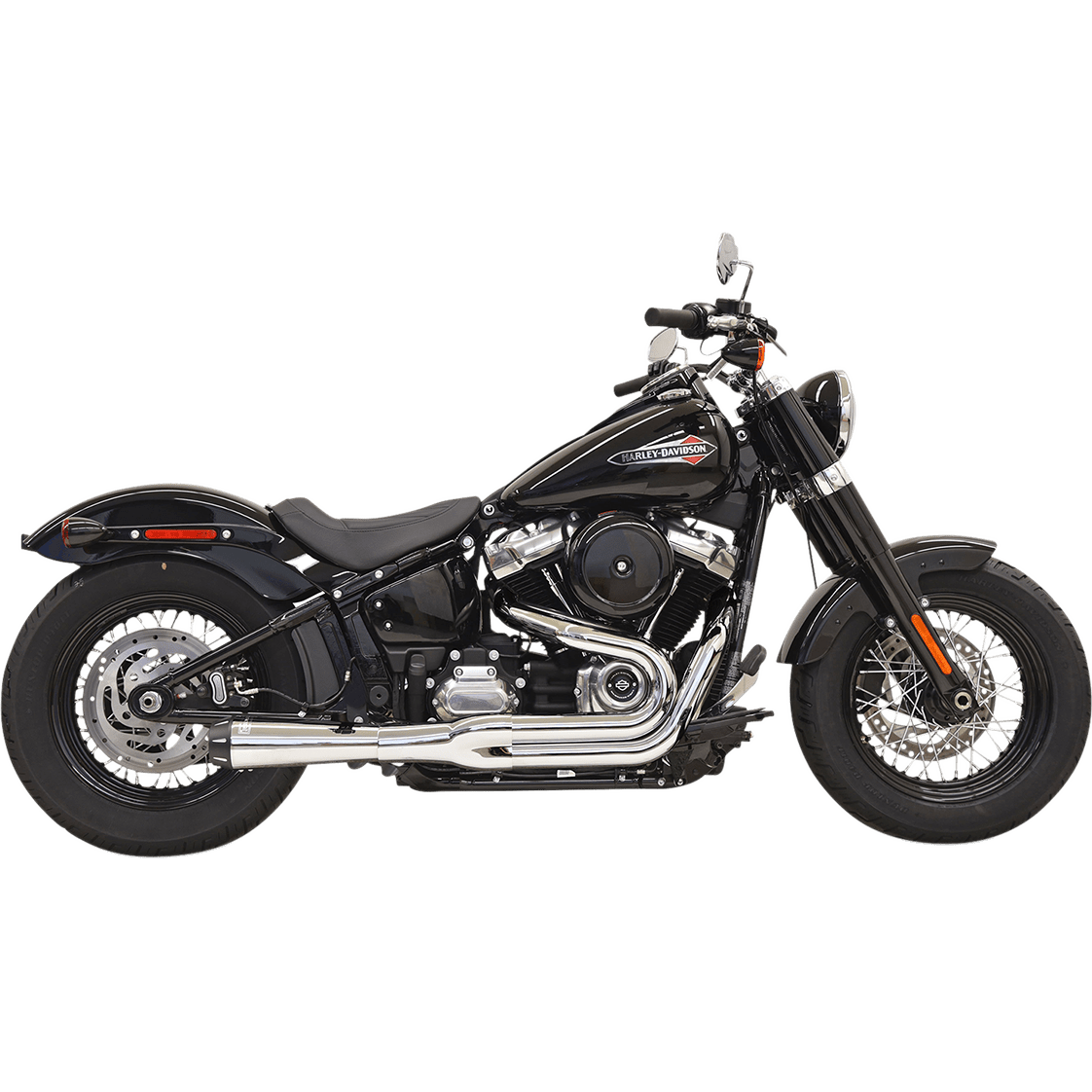 BASSANI XHAUST 2-into-1 Road Rage Exhaust System Chrome 1S92R