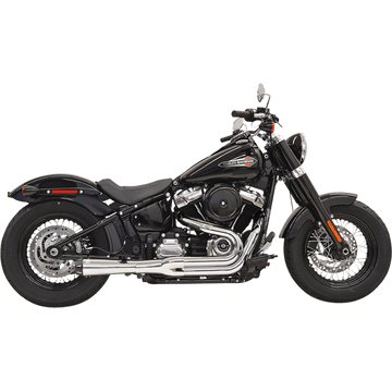 BASSANI XHAUST 2-into-1 Road Rage Exhaust System Chrome 1S92R