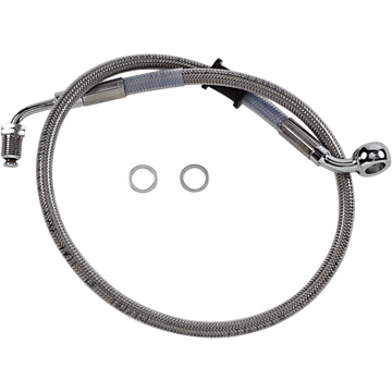 DRAG SPECIALTIES Brake Line Front (Upper) Stainless Steel