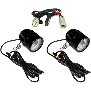 CUSTOM DYNAMICS LED Fog Light Trike Black PBFOGTKEB