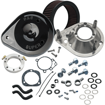 S&S CYCLE Teardrop Air Cleaner Kit Gloss Black 1700181A