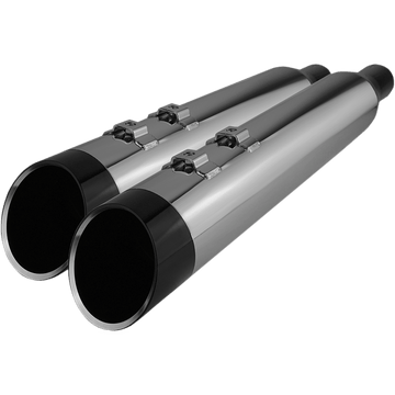 KHROME WERKS Mufflers Chrome with Edge Tip 202685