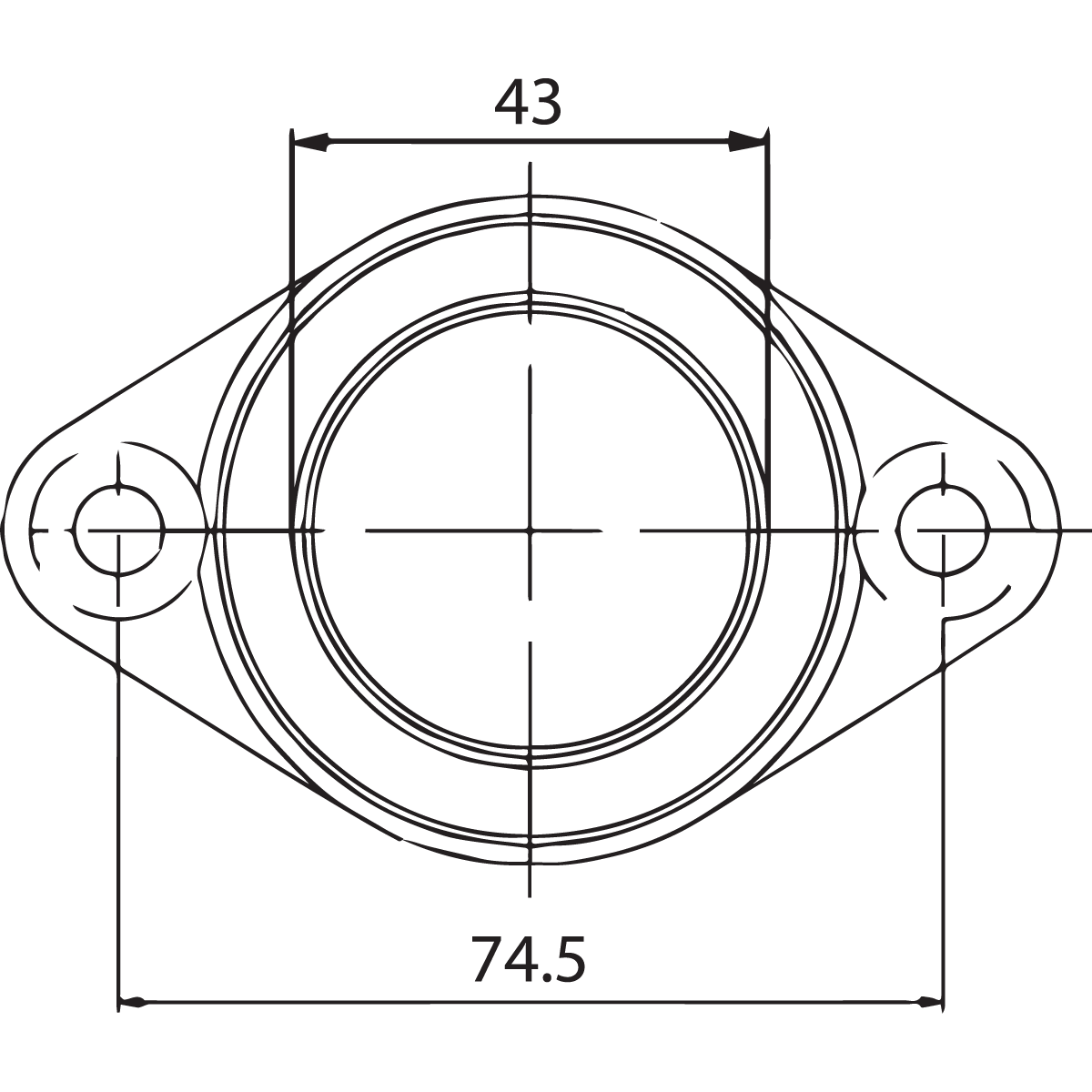 KIMPEX Carburetor Mounting Flange Arctic Cat/John Deere/Kawasaki/Moto-Ski/Ski-Doo/Yamaha