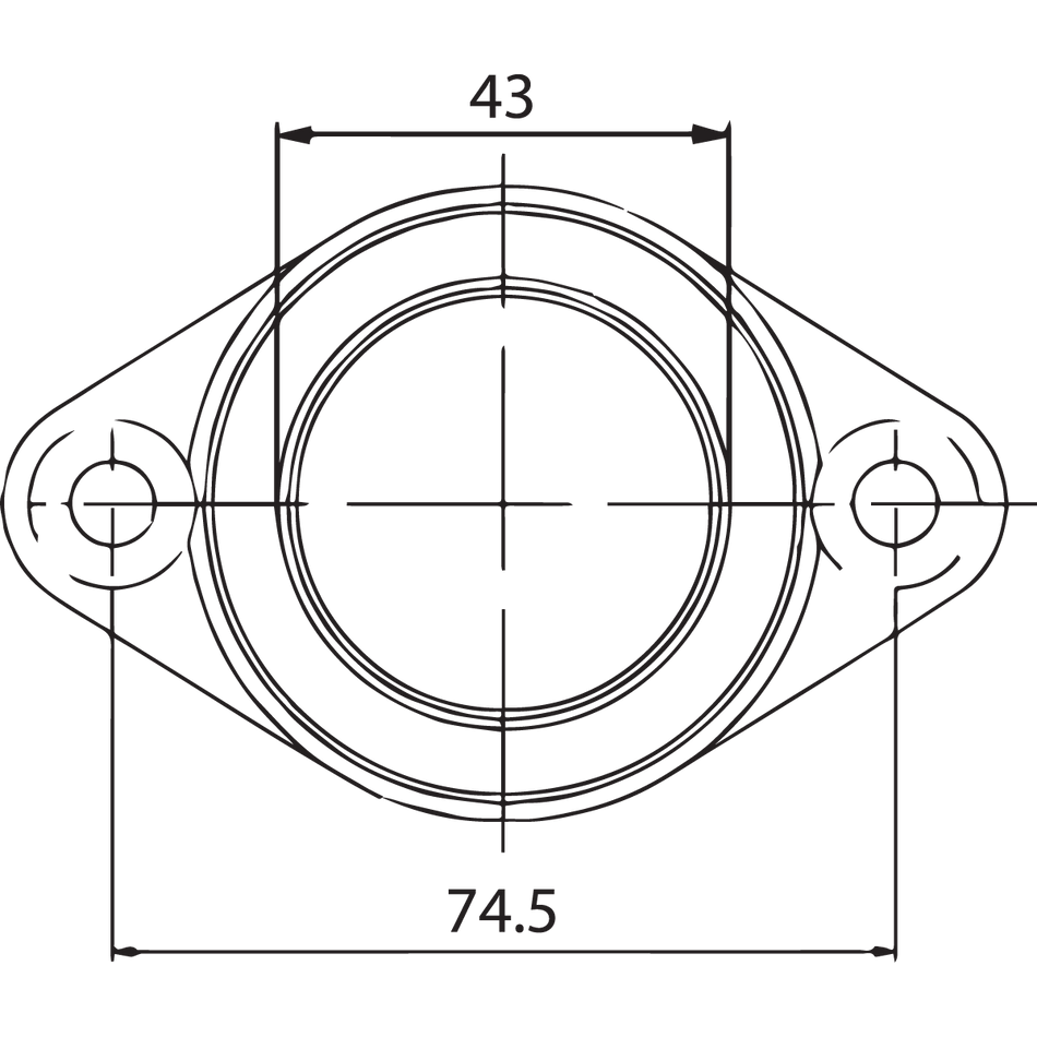 KIMPEX Carburetor Mounting Flange Arctic Cat/John Deere/Kawasaki/Moto-Ski/Ski-Doo/Yamaha