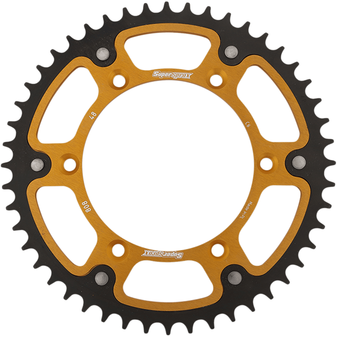 SUPERSPROX Stealth Rear Sprocket 48 Tooth Gold Kawasaki/Suzuki RST80848GLD