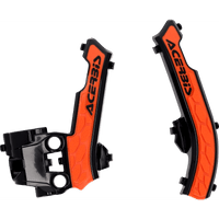 ACERBIS X-Grip Frame Guards Black/ '16 Orange Gas Gas | Husqvarna | KTM