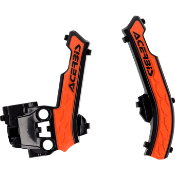 ACERBIS X-Grip Frame Guards Black/ '16 Orange Gas Gas | Husqvarna | KTM