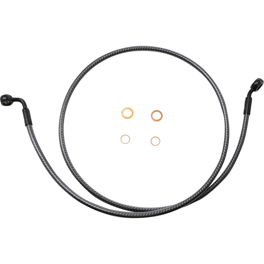 MAGNUM SHIELDING Brake Line Front 35°/90° 50" KARBONFIBR 76150SW