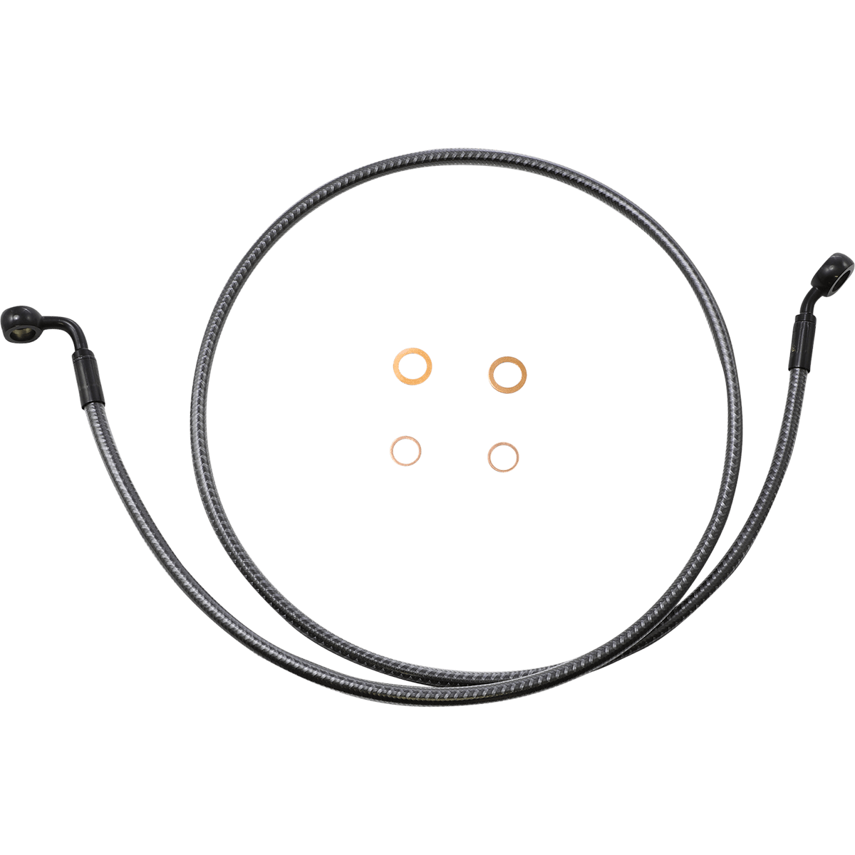 MAGNUM SHIELDING Brake Line Front 35°/90° 50" KARBONFIBR 76150SW