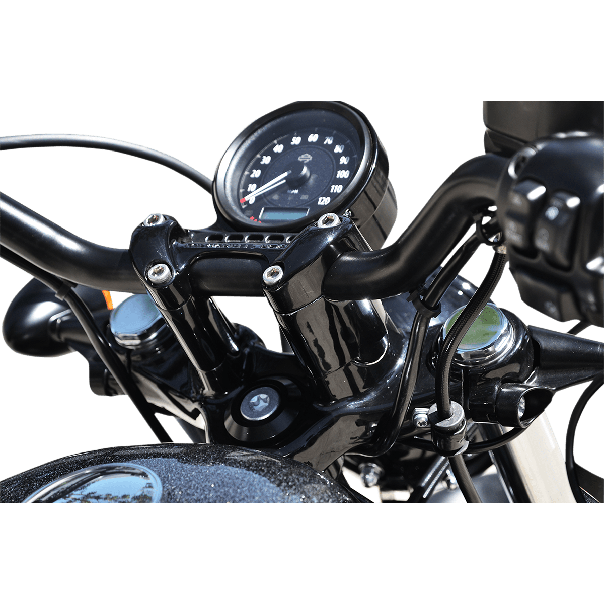 LA CHOPPERS Extension Risers 2" Forty Eight Black LA743302B