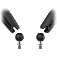 RAM MOUNTS Tough-Mirror™ Side View Oval Black Left/Right Long Arm RAMB349C465RL