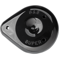 S&S CYCLE Teardrop Air Cleaner Cover Gloss Black 1700384A