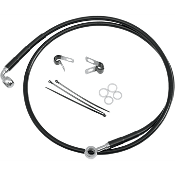 DRAG SPECIALTIES Brake Line Front (Upper) Black