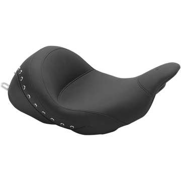 MUSTANG Lowdown Seat with Driver Backrest Black Studded 76082