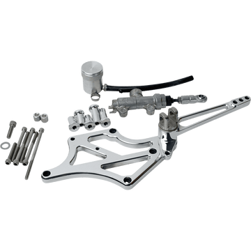 SPEED MERCHANT Mid-Controls without Pegs Polished FL '17-'22 SMM8FLMIDWOPP