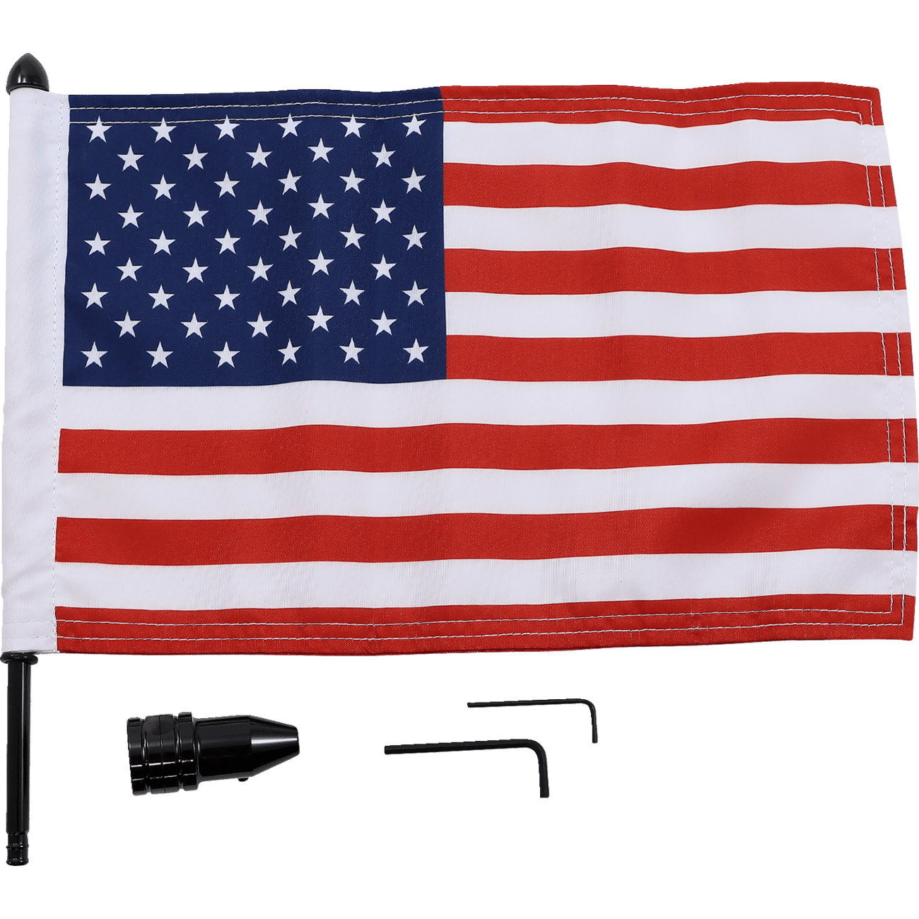 PRO PAD Saddlebag Fixed Upright Flag Mount 1/2" Bar 10" X 15" Flag BRFMFXD315