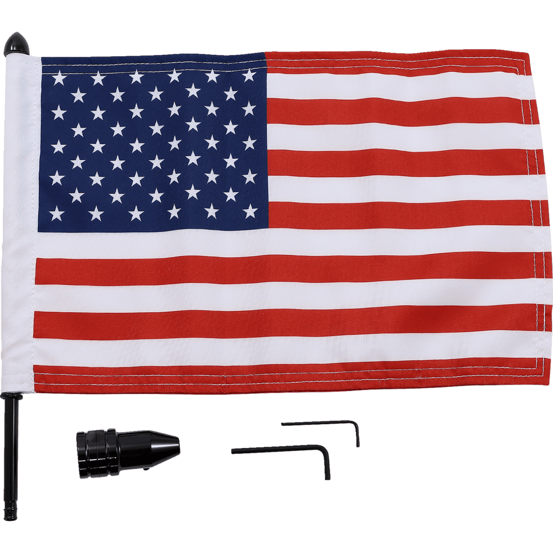 PRO PAD Saddlebag Fixed Upright Flag Mount 1/2" Bar 10" X 15" Flag BRFMFXD315