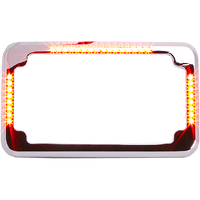 CYCLE VISIONS License Plate Frame Flat Chrome CV4620