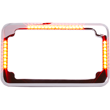 CYCLE VISIONS License Plate Frame Flat Chrome CV4620