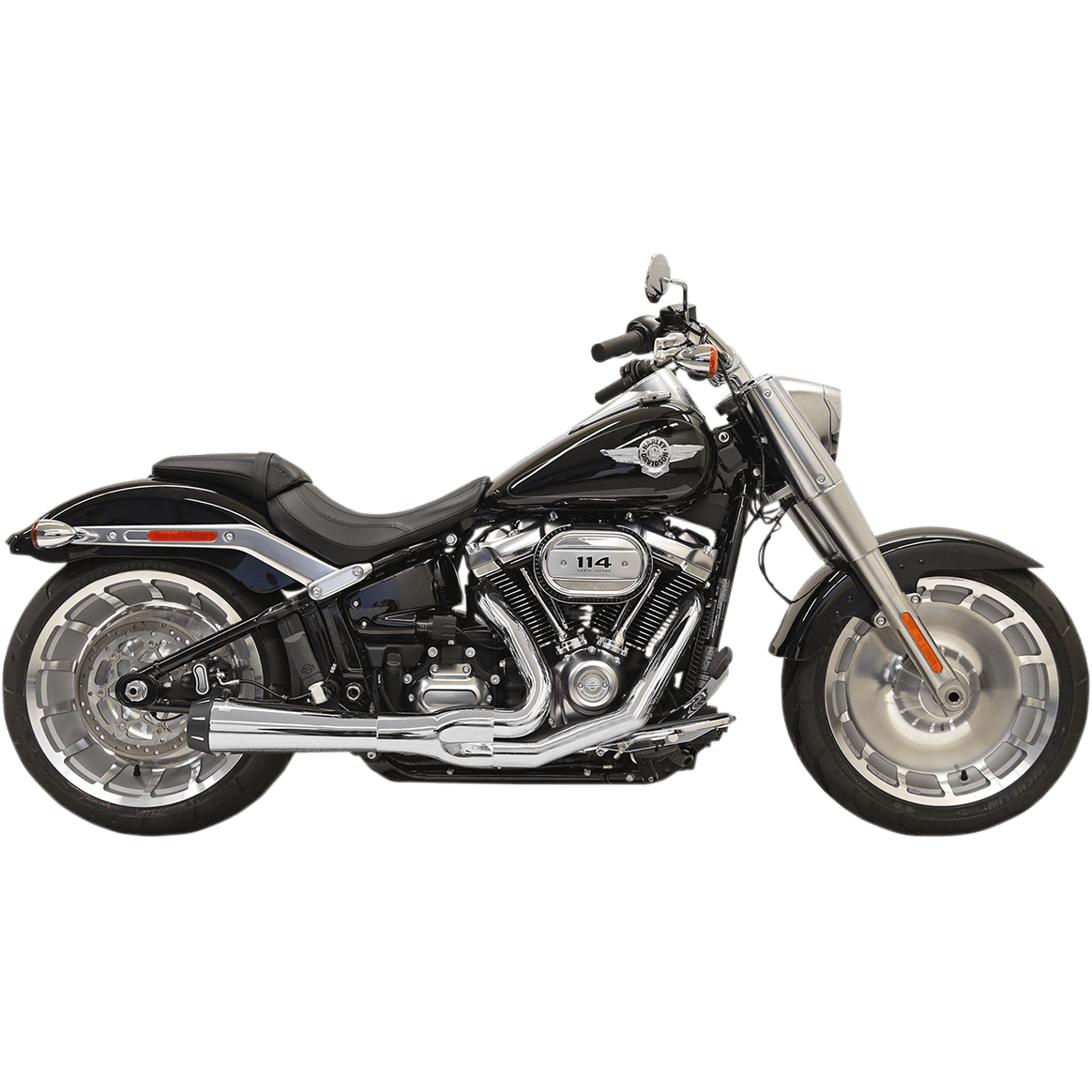 BASSANI XHAUST 2-into-1 Road Rage Exhaust System Chrome 1S94R