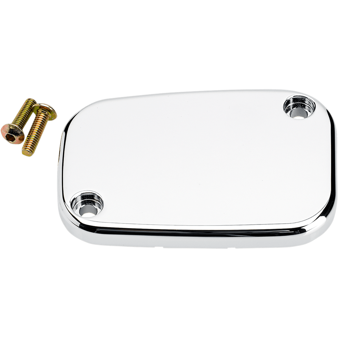 JOKER MACHINE Master Cylinder Cover Brake Front Smooth Chrome