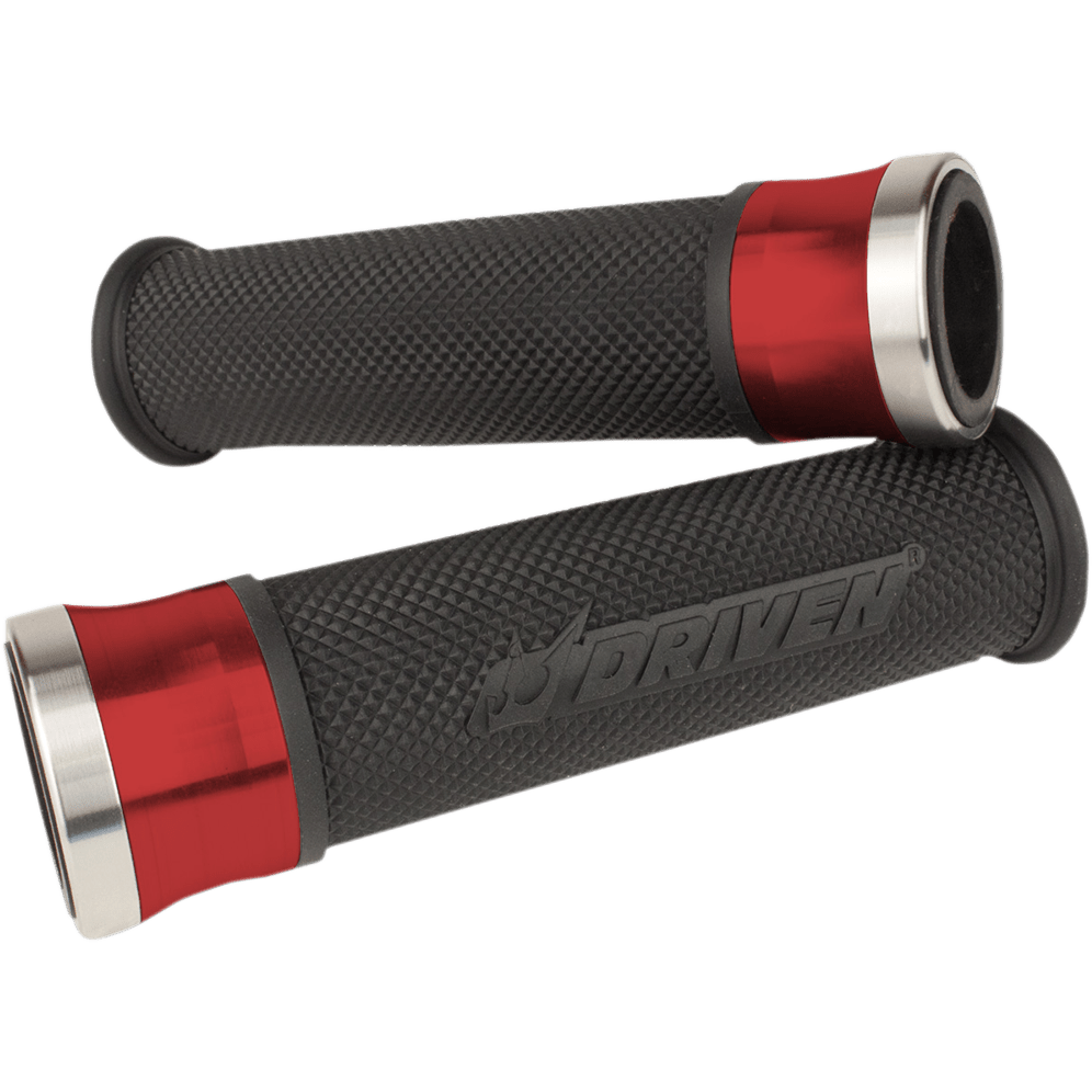 DRIVEN RACING Grips Halo Red/Black