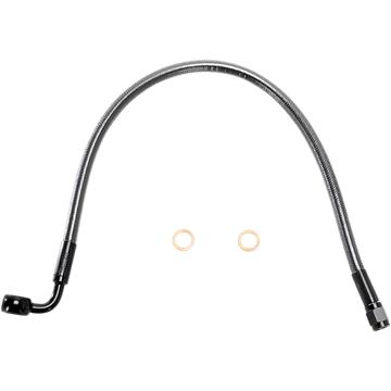 MAGNUM SHIELDING Brake Line 10 mm-90° 17" Black Pearl