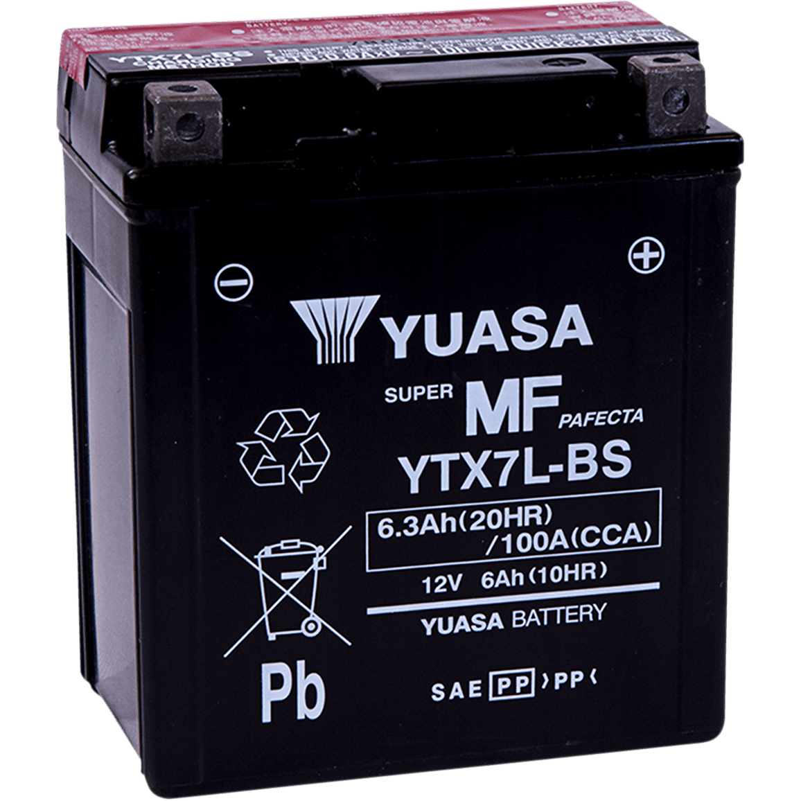 YUASA AGM Battery YTX7L-BS .33 L