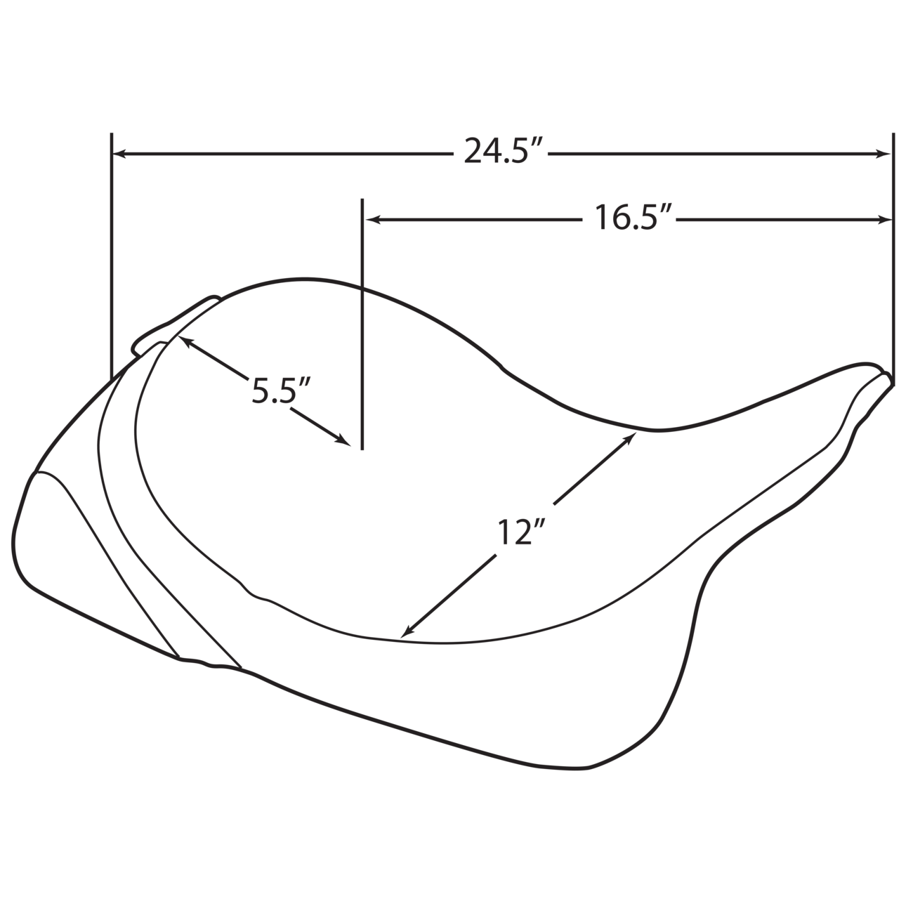 DRAG SPECIALTIES Solo Seat Mild Stitched Driver Backrest FLT '97-'07